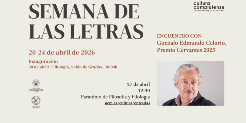 Encuentro con Gonzalo Edmundo Celorio y Blasco - Premio Cervantes 2025