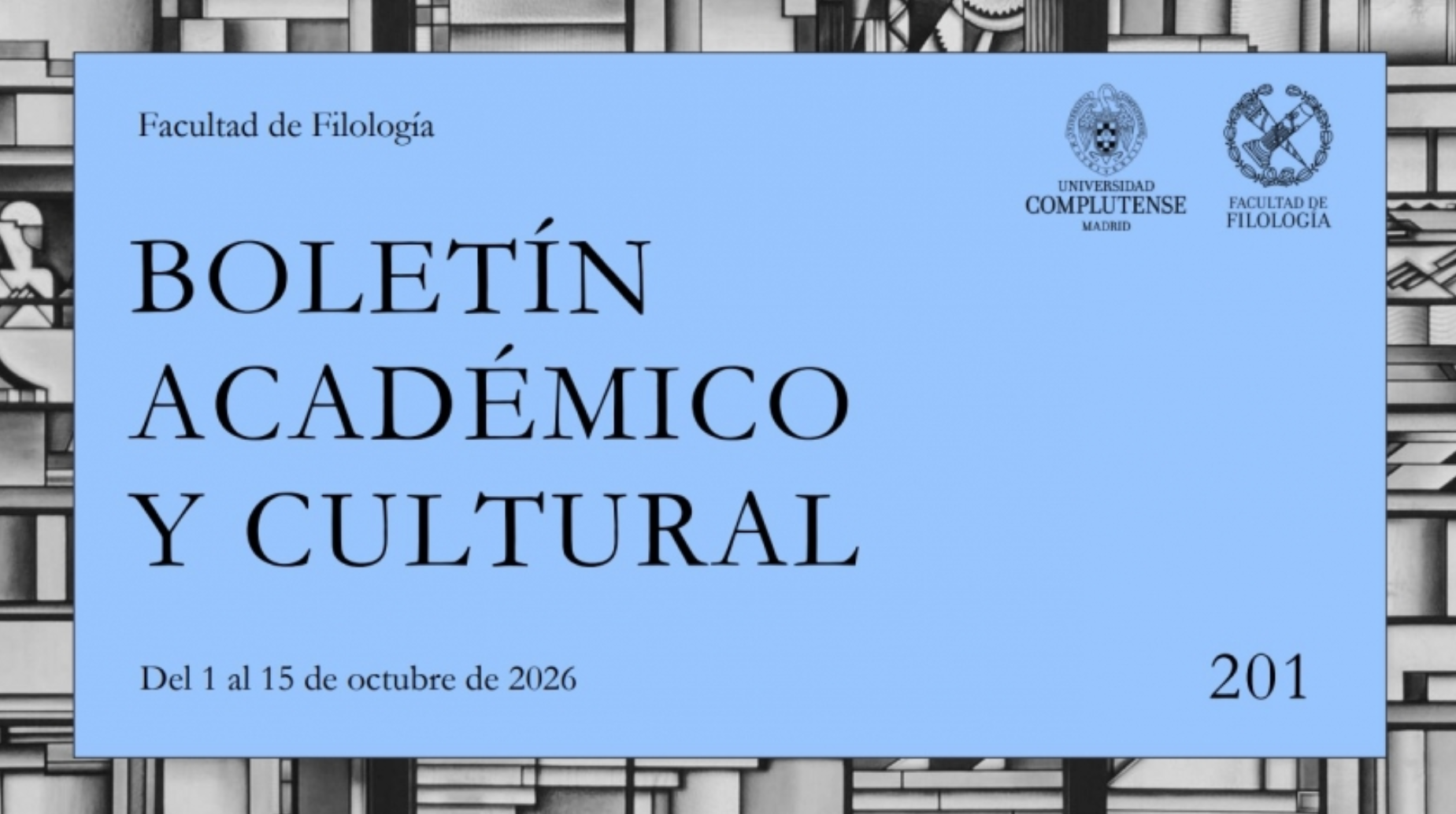 Boletín Académico y Cultural de la Facultad de Filología (nº 201)  